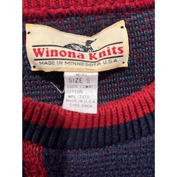 Vintage Winona Knits Golf Sweater - Men’s Small - Picture 4 of 5